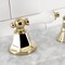 Kingston Brass KSK4302PLTR Transfer Valve Set For Roman Tub Filler, Polished Brass KSK4302PLTR - alternate 3
